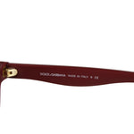 Dolce & Gabbana Girls Red Matt Silk Cat Eye Acetate Frame Sunglasses 4176 2583/68