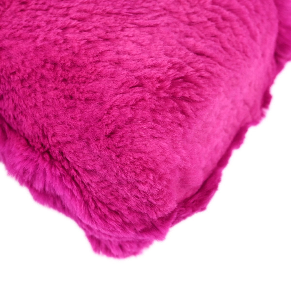 Chanel Vintage Cc Chain Rabbit Fur Pink Fur Shoulder Bag Bag (Pre-Owned)