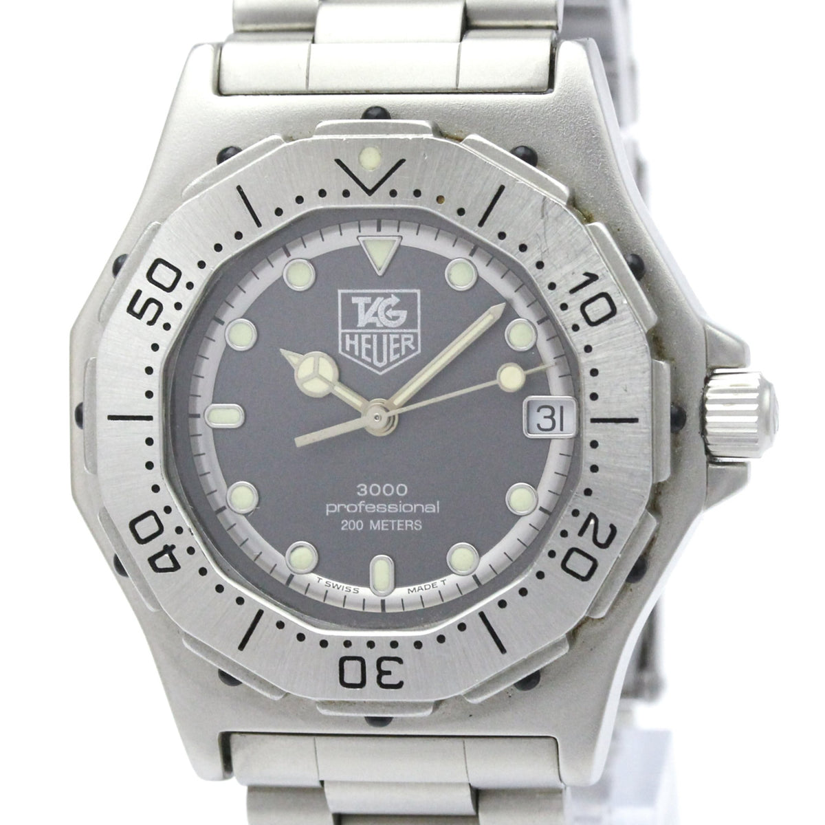 Tag Heuer 3000 Professional 200M Stainless Steel Watch (Pre-Owned)