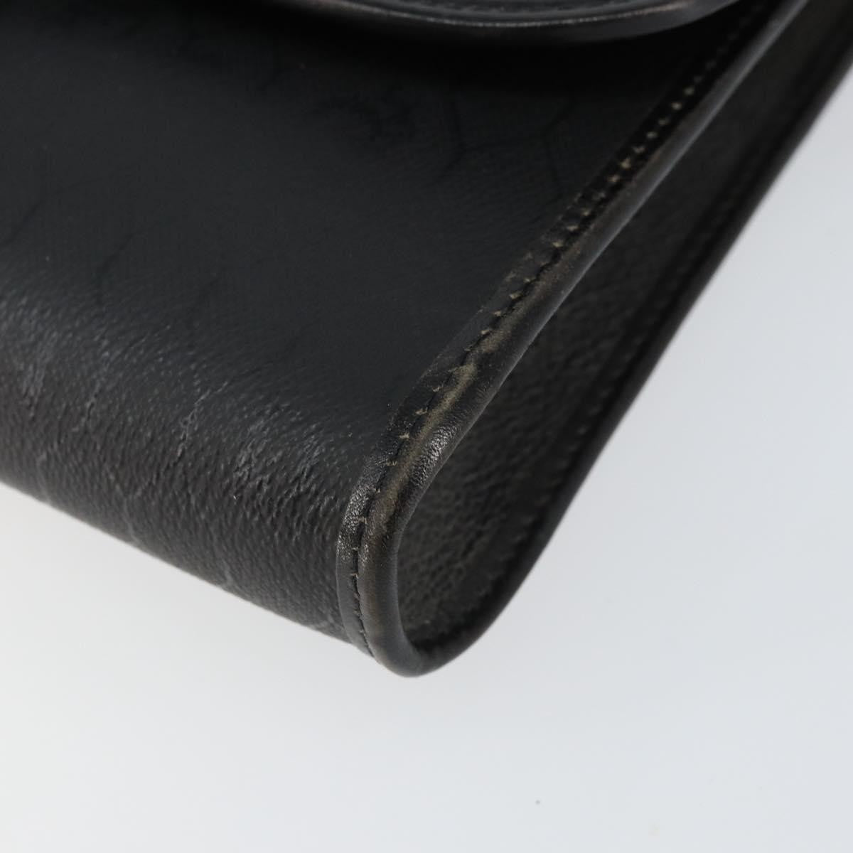 Christian Dior Vintage Honeycomb Flap Coated Canvas Black Canvas Shoulder Bag Bag (Pre-Owned)