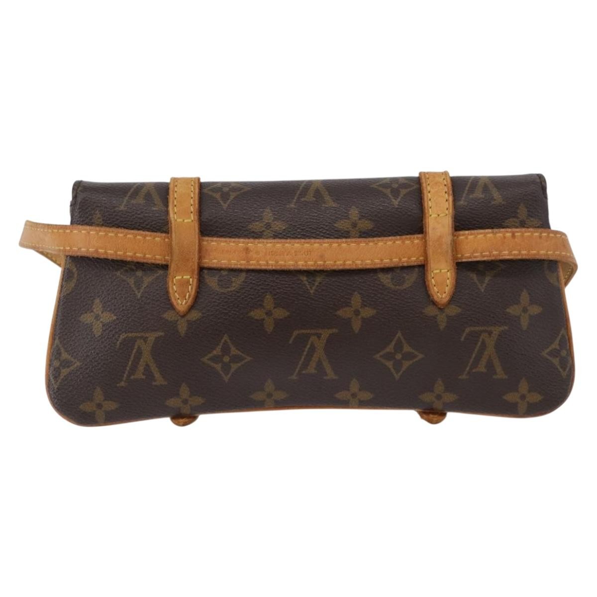 Louis Vuitton Marelle Waist Monogram Canvas Brown Canvas Handbag (Pre-Owned)