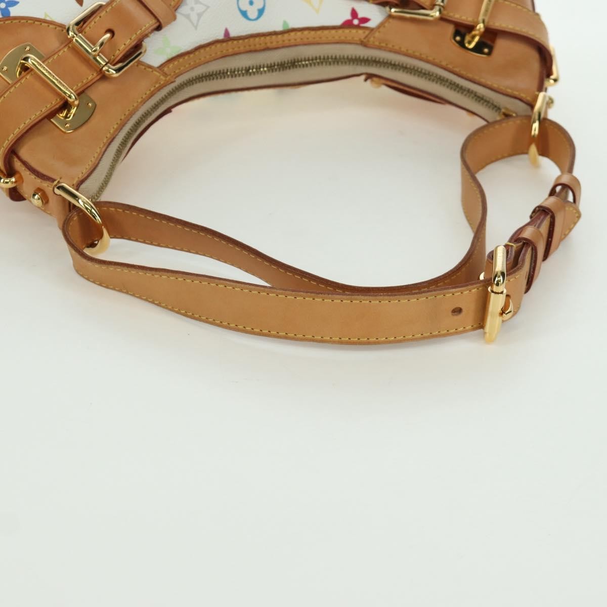 Louis Vuitton Greta Monogram Multicolor White Canvas Shoulder Bag Bag (Pre-Owned)