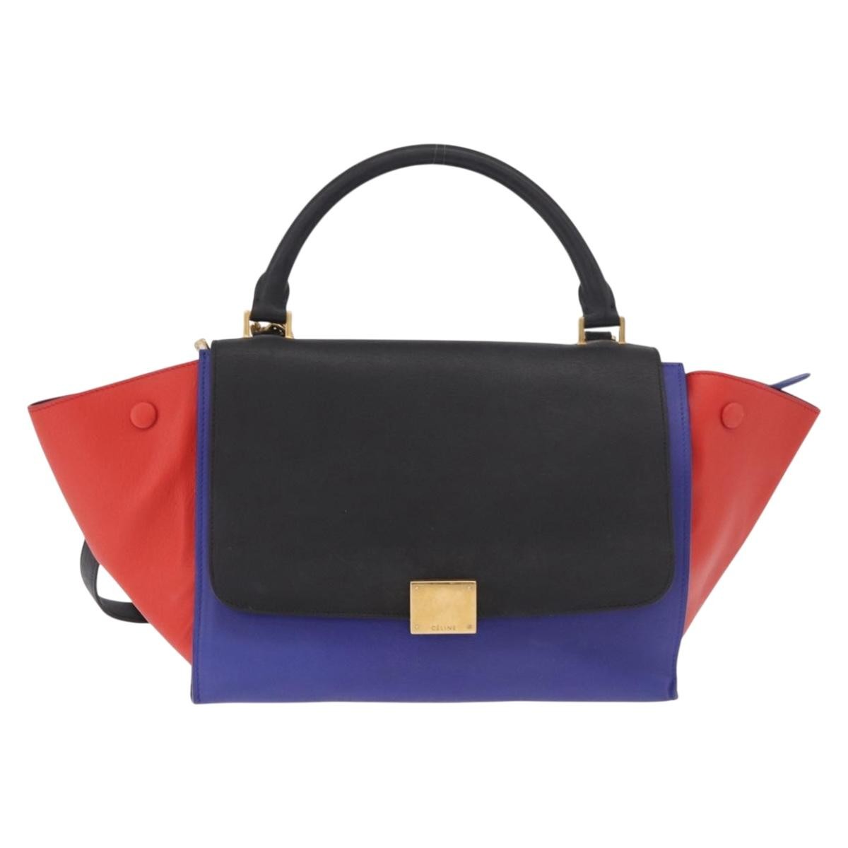 Celine Tricolor Trapeze Leather Multicolour Leather Handbag (Pre-Owned)