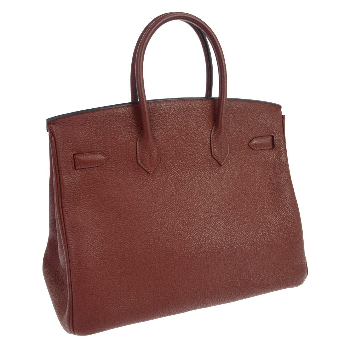 Hermes Birkin Red Togo With Gold Hardware Red Leather Handbag (Pre-Owned)