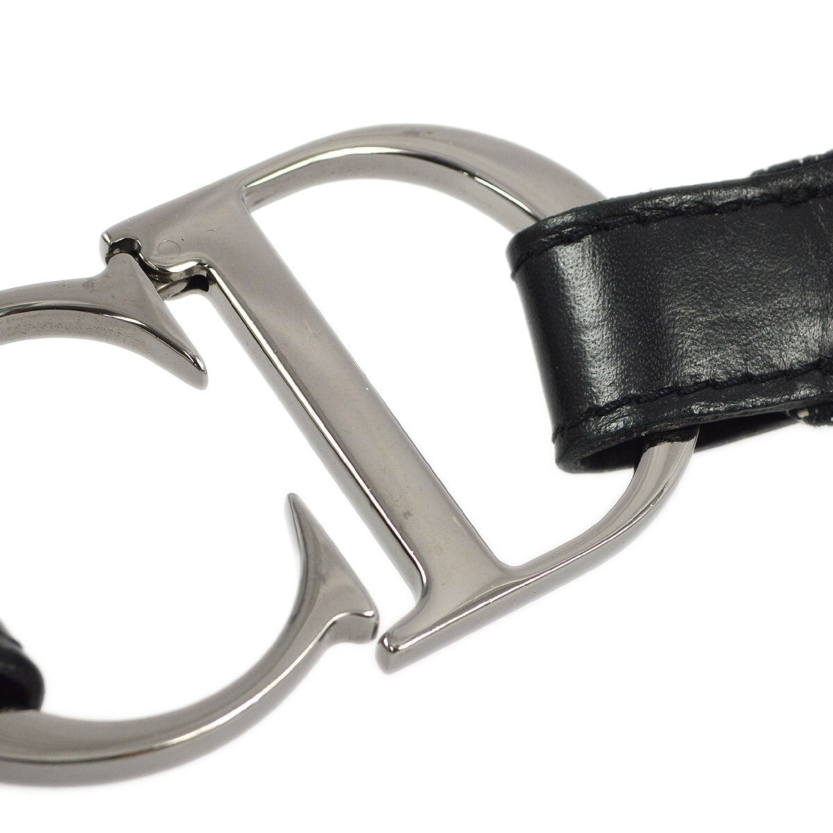 Christian Dior Vintage Belt Canvas Black Canvas Belts Accessory (Pre-Owned)