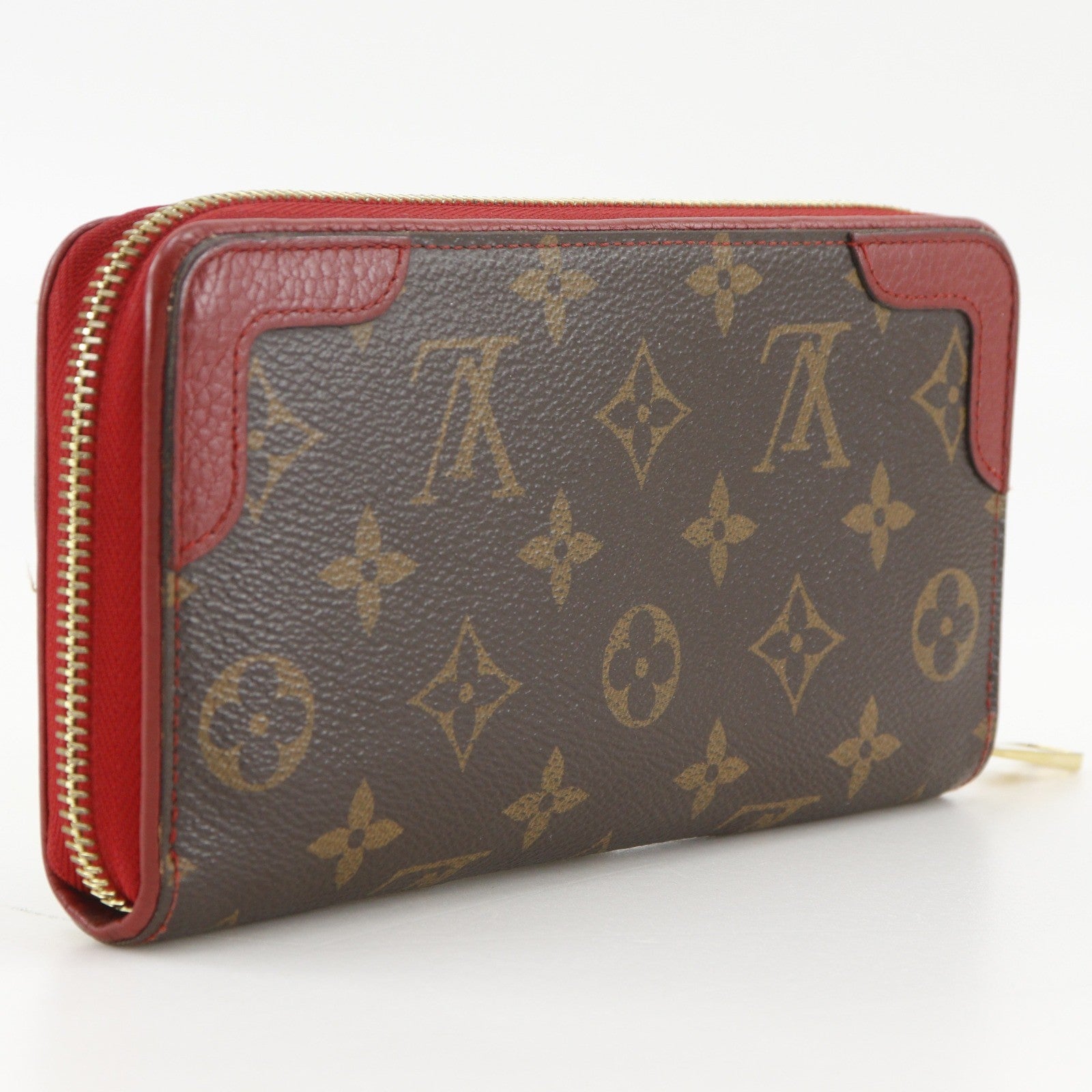 Louis Vuitton Retiro Zippy Monogram Canvas Brown Canvas Wallets Accessory (Pre-Owned)