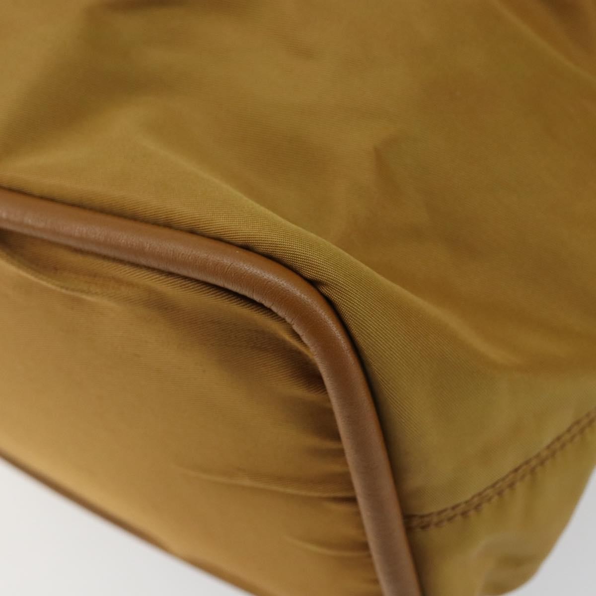 Celine Tote Nylon Brown Nylon Tote Bag Bag (Pre-Owned)