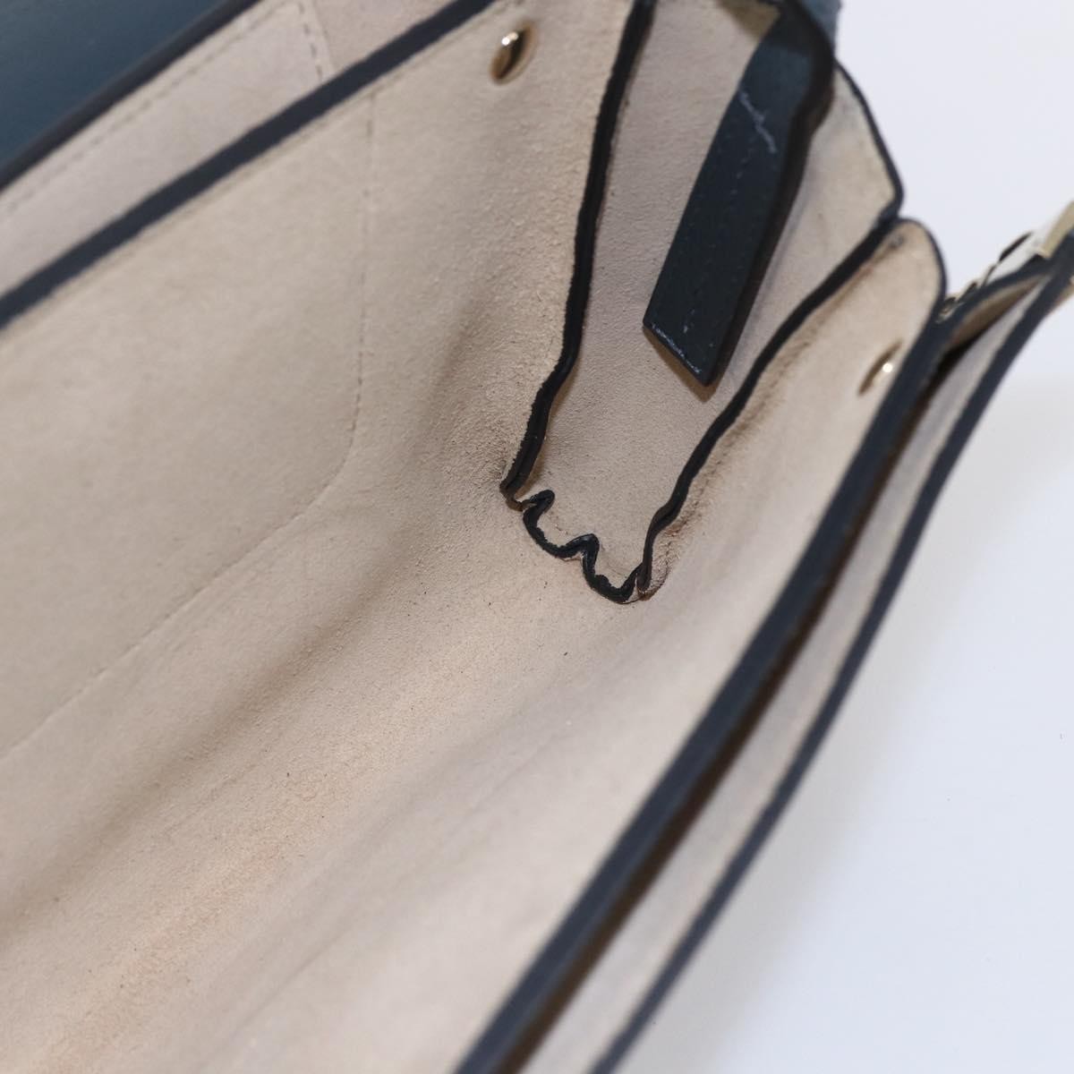 Chloe Faye Leather And Suede Blue Suede Shoulder Bag Bag (Pre-Owned)