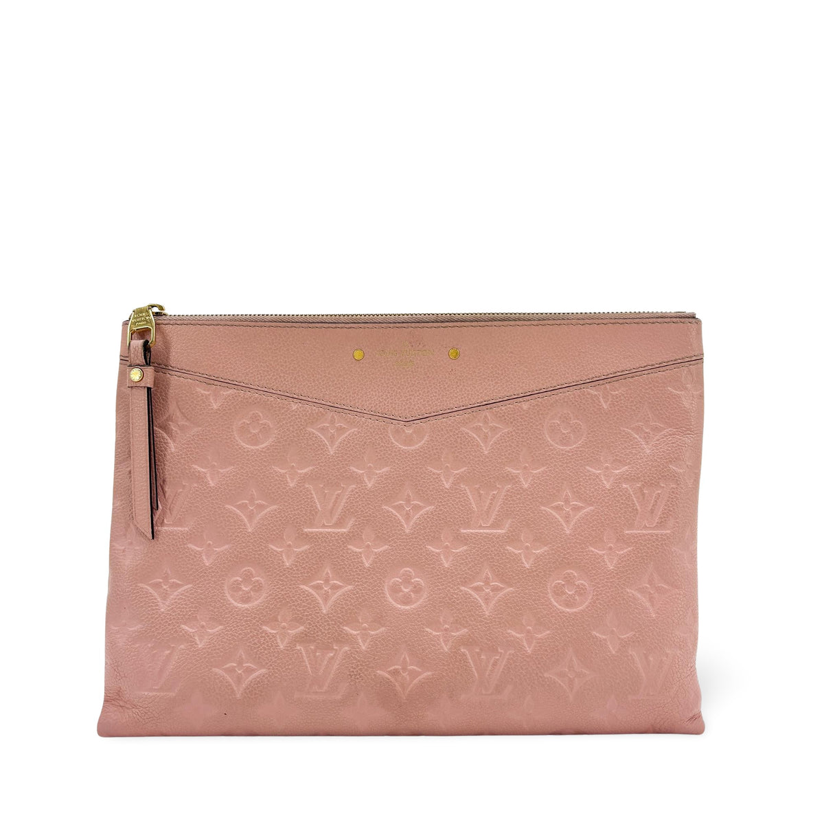 Louis Vuitton Daily Pouch Monogram Empreinte Leather Pink Leather Clutche & Pouche Bag (Pre-Owned)