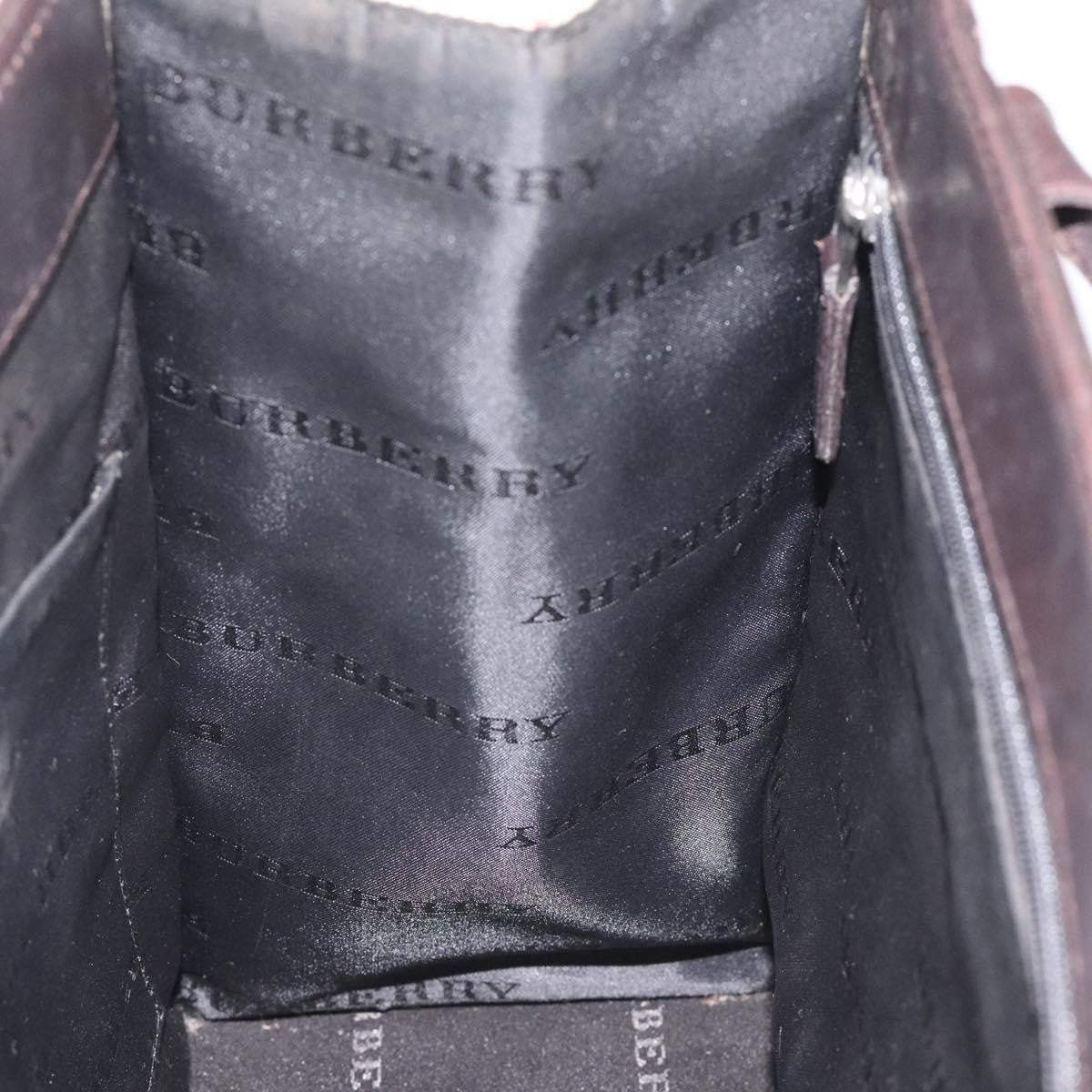 Burberry Nova Check Nylon Beige Nylon Handbag (Pre-Owned)