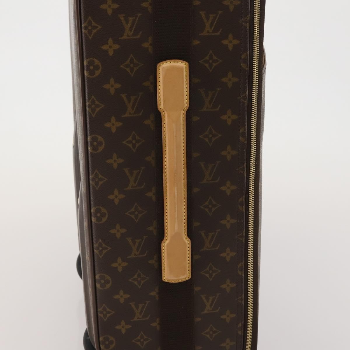 Louis Vuitton Pegase Luggage Monogram Canvas Brown Canvas Travel Bag Bag (Pre-Owned)