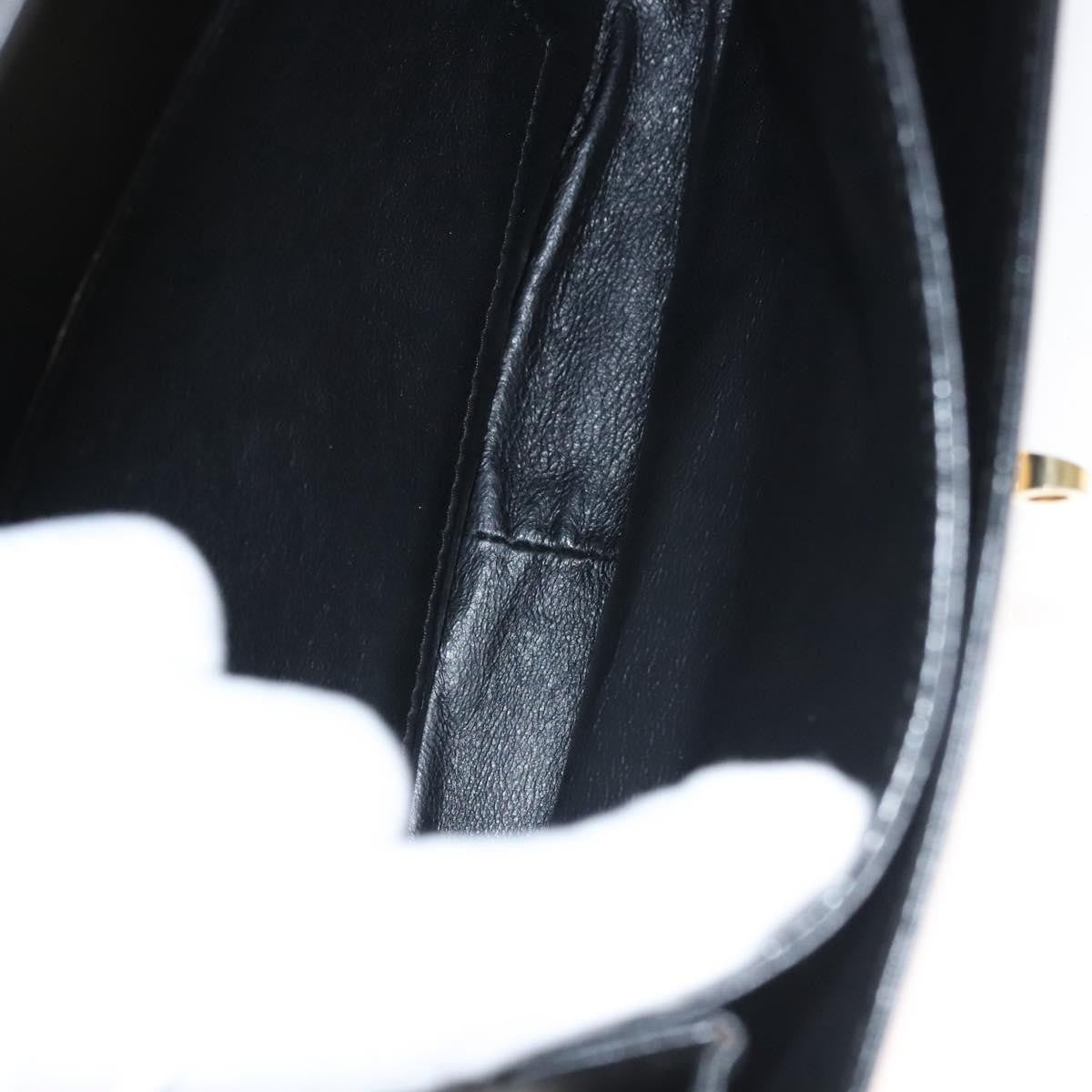 Bally Vintage Leather Black Leather Shoulder Bag Bag (Pre-Owned)