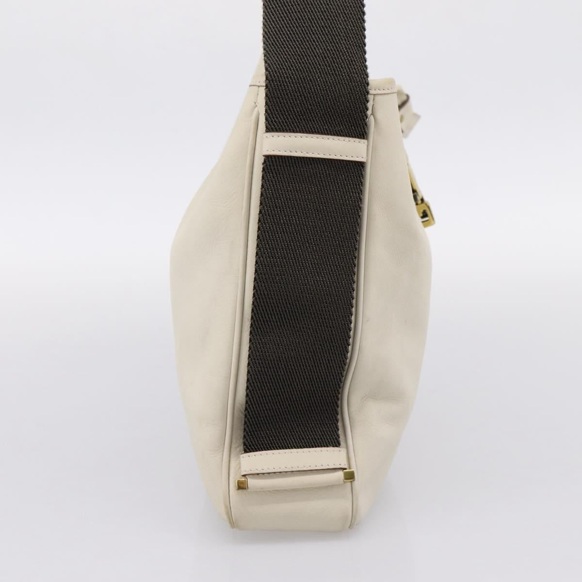 Gucci Shoulder Leather Beige Leather Shoulder Bag Bag (Pre-Owned)
