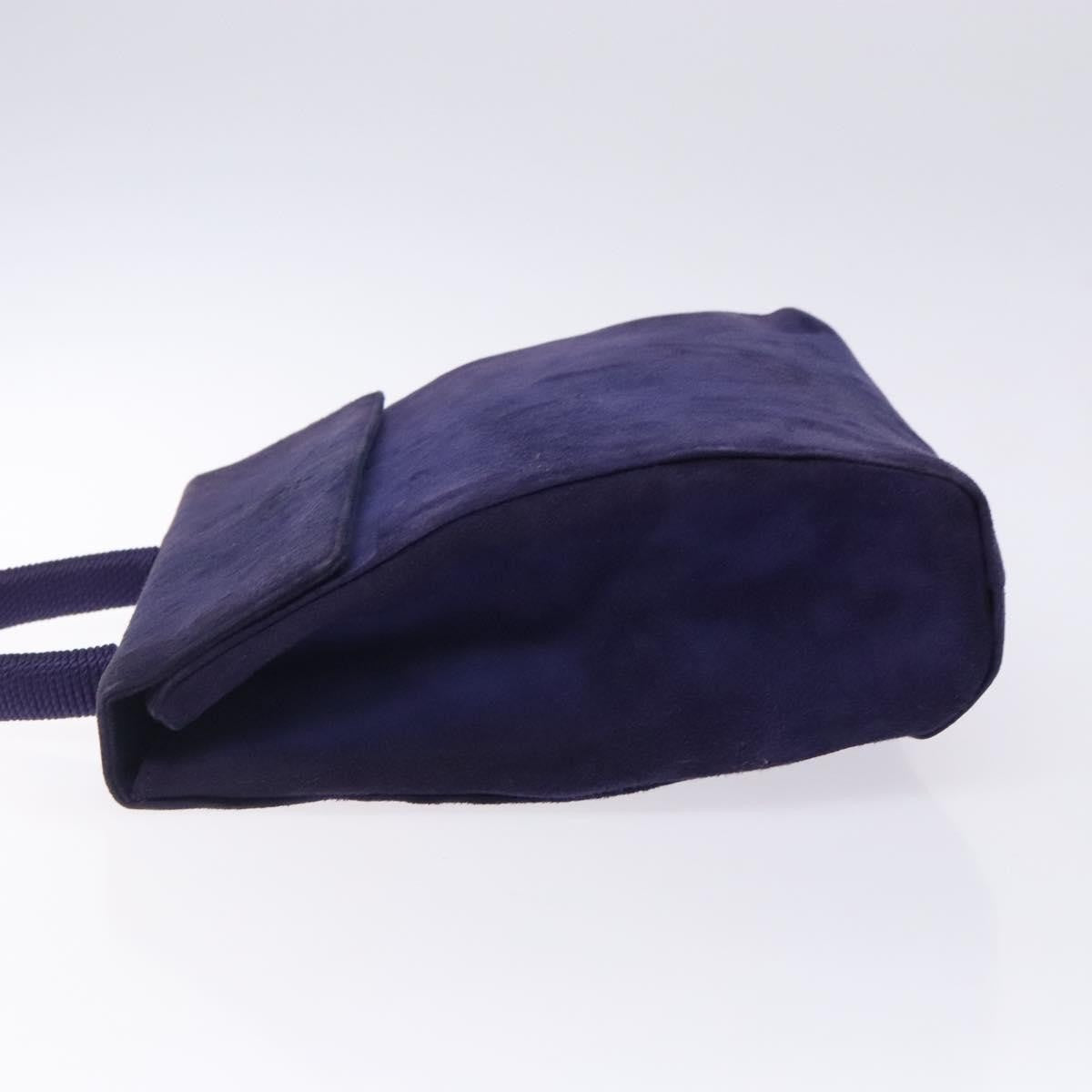 Prada Vintage Suede Purple Suede Handbag (Pre-Owned)