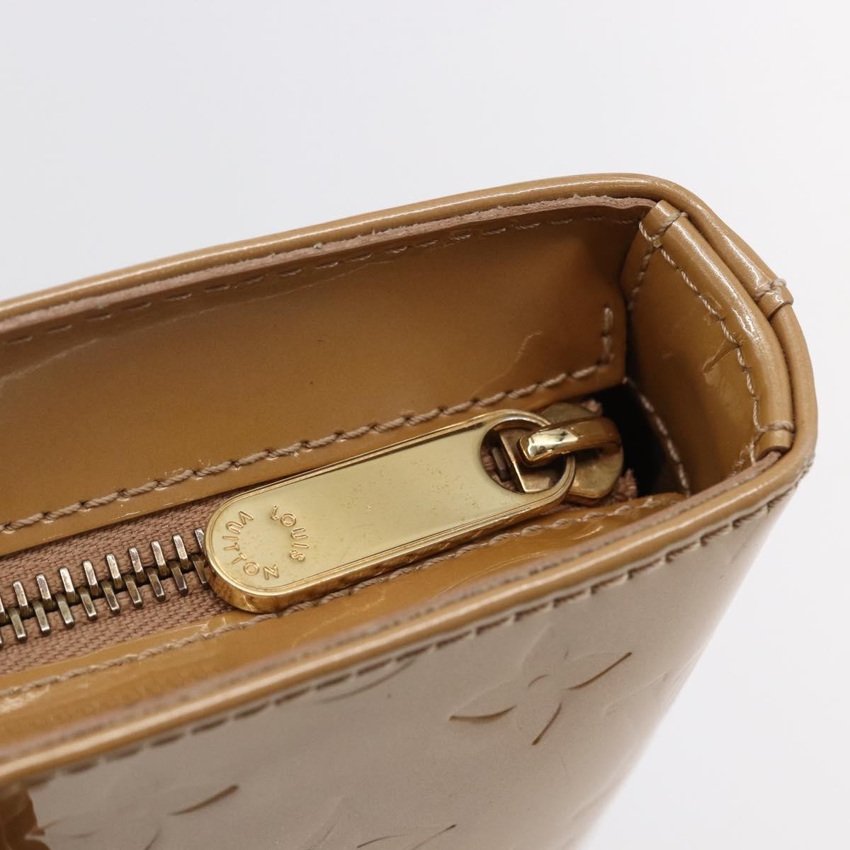 Louis Vuitton Brentwood Monogram Vernis Brown Patent_Leather Bag (Pre-Owned)