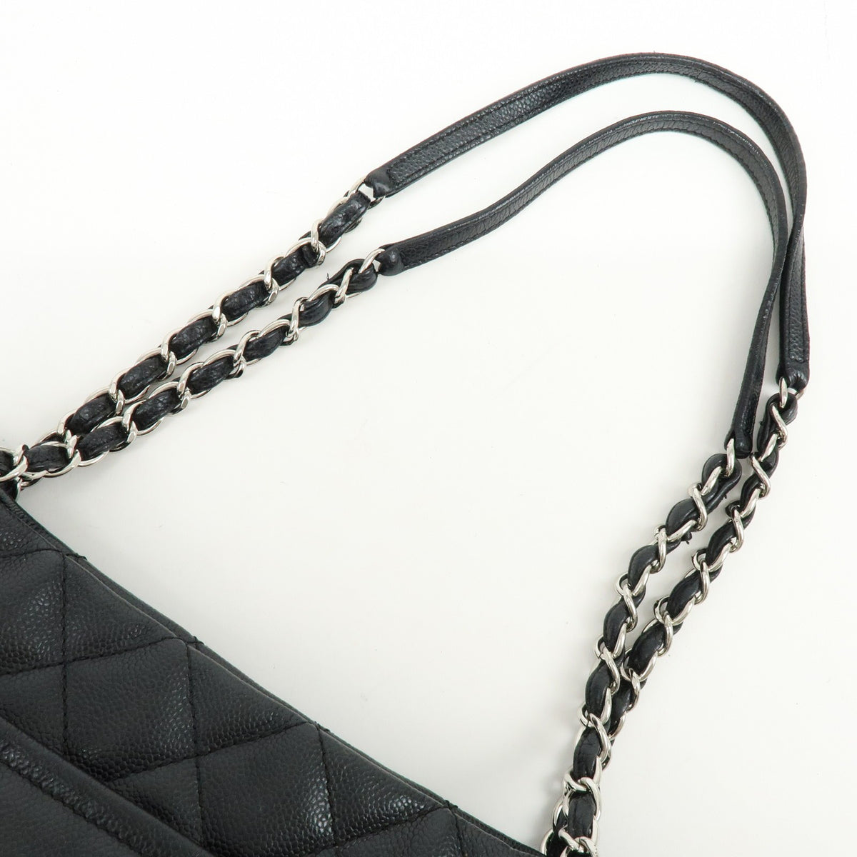 Chanel Timeless Cc Soft Caviar Black Leather Tote Bag Bag (Pre-Owned)