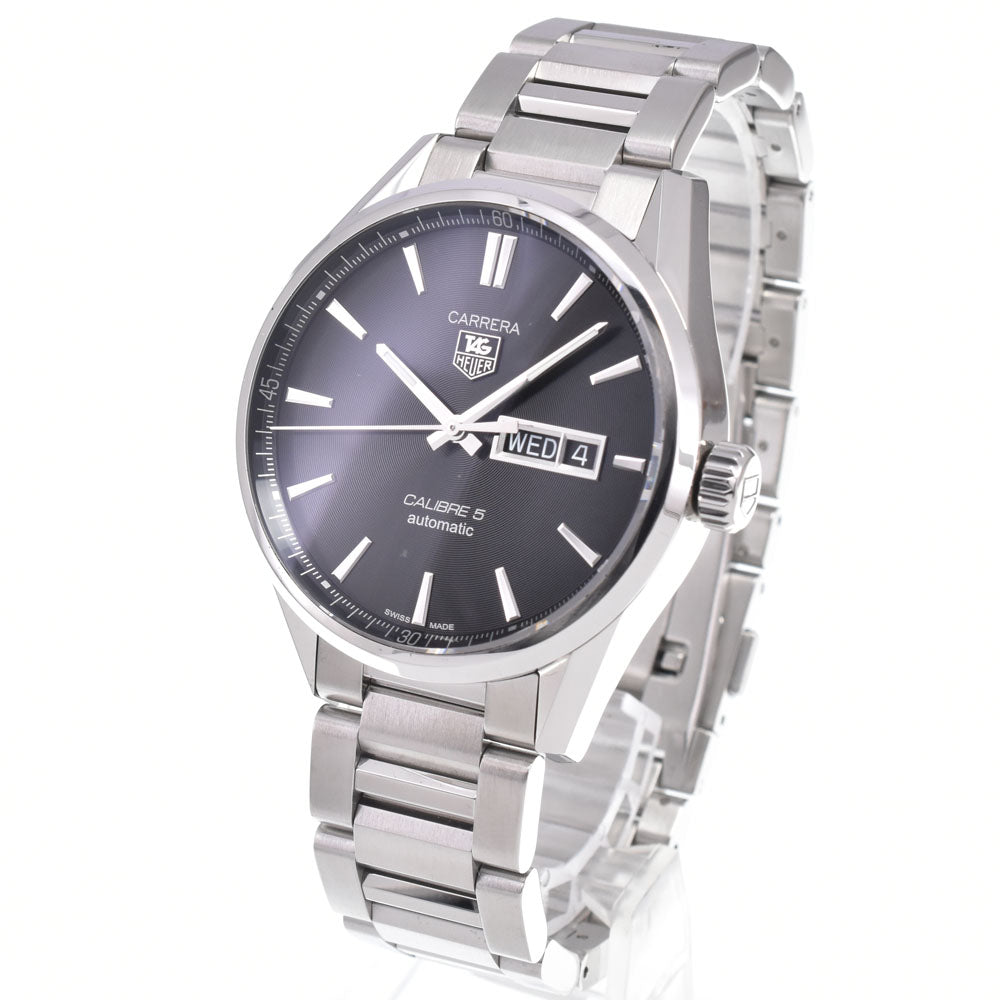 Tag Heuer Carrera Calibre 5 Day-Date Automatic Stainless Steel Watch (Pre-Owned)