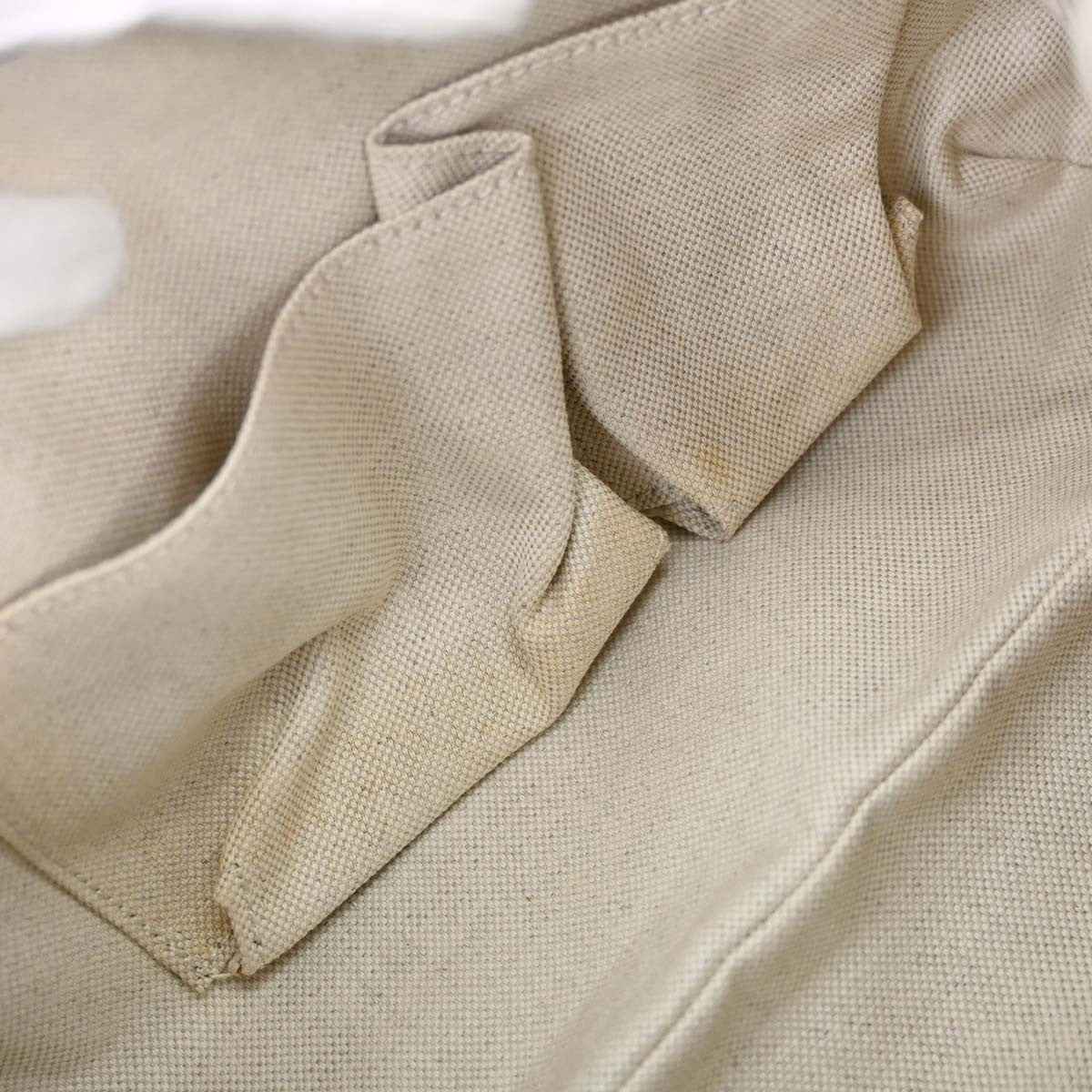 Gucci Techno Horsebit Flap Hobo Leather Beige Canvas Shoulder Bag Bag (Pre-Owned)