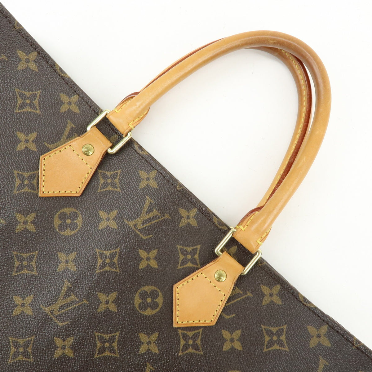 Louis Vuitton Vintage Sac Plat Monogram Canvas Brown Canvas Handbag (Pre-Owned)