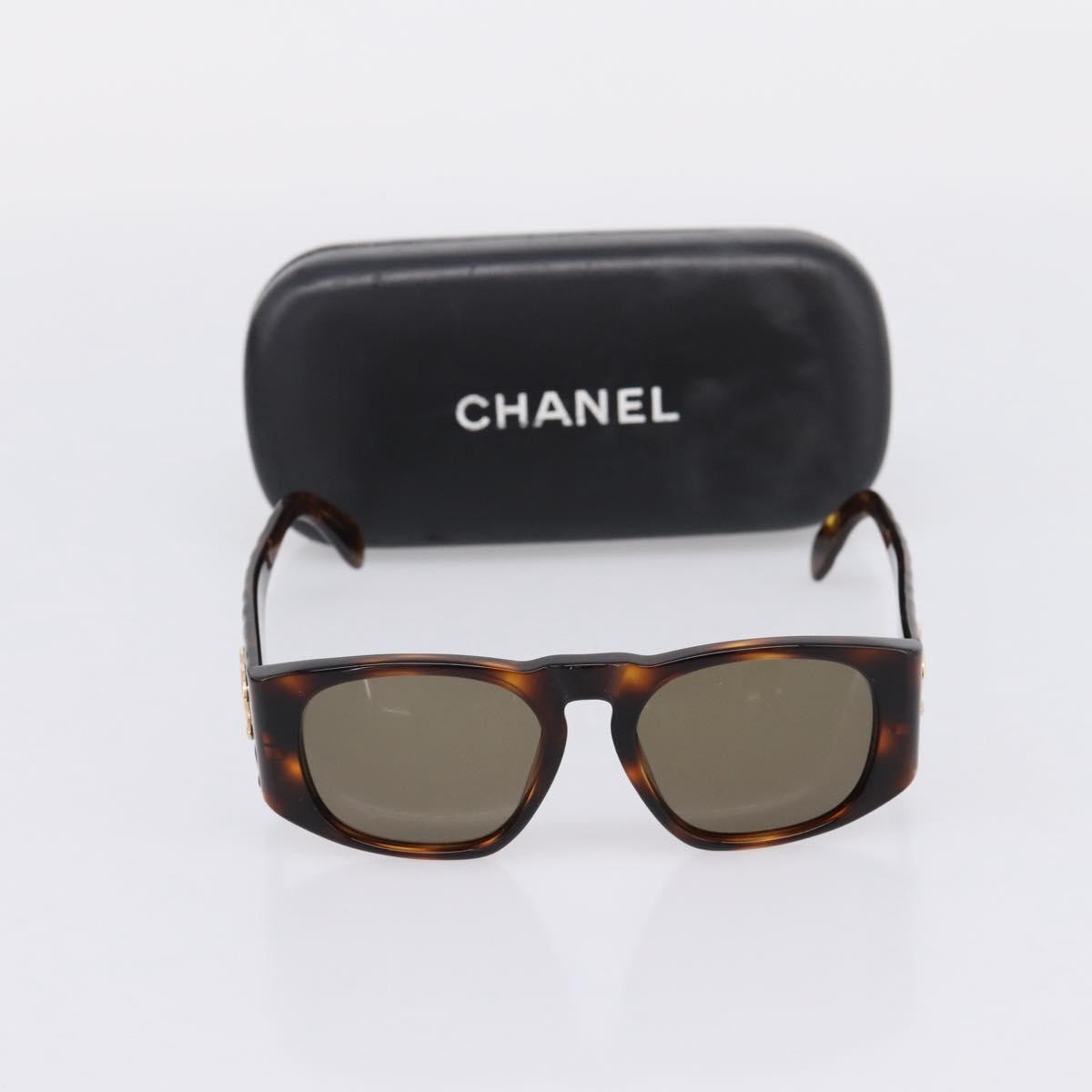 Chanel Logo Cc Plastic Brown Plastic Sunglasse Accessory (Pre-Owned)