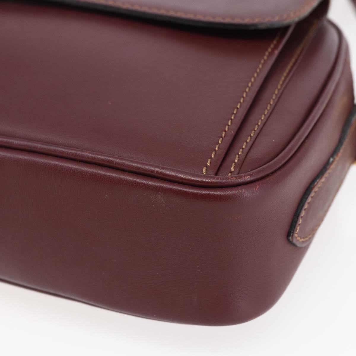 Cartier Must De Cartier Leather Burgundy Leather Bag (Pre-Owned)