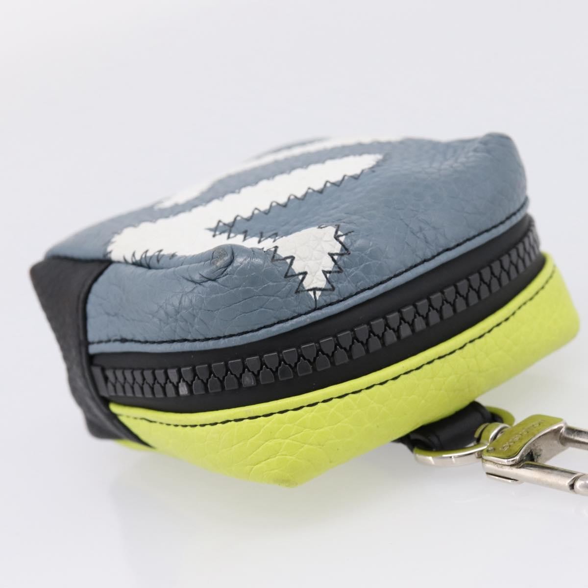 Louis Vuitton Square Pouch Bag Charm And Key Holder Leather Gray Leather Charms And Keychains Accessory (Pre-Owned)