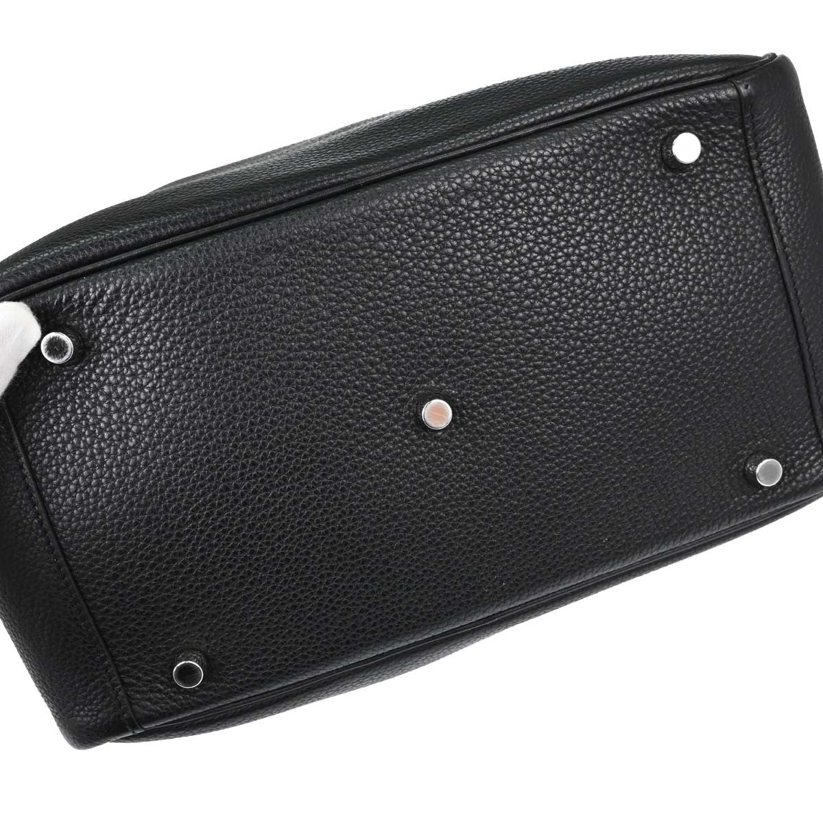 Hermes Lindy Clemence Black Leather Shoulder Bag Bag (Pre-Owned)
