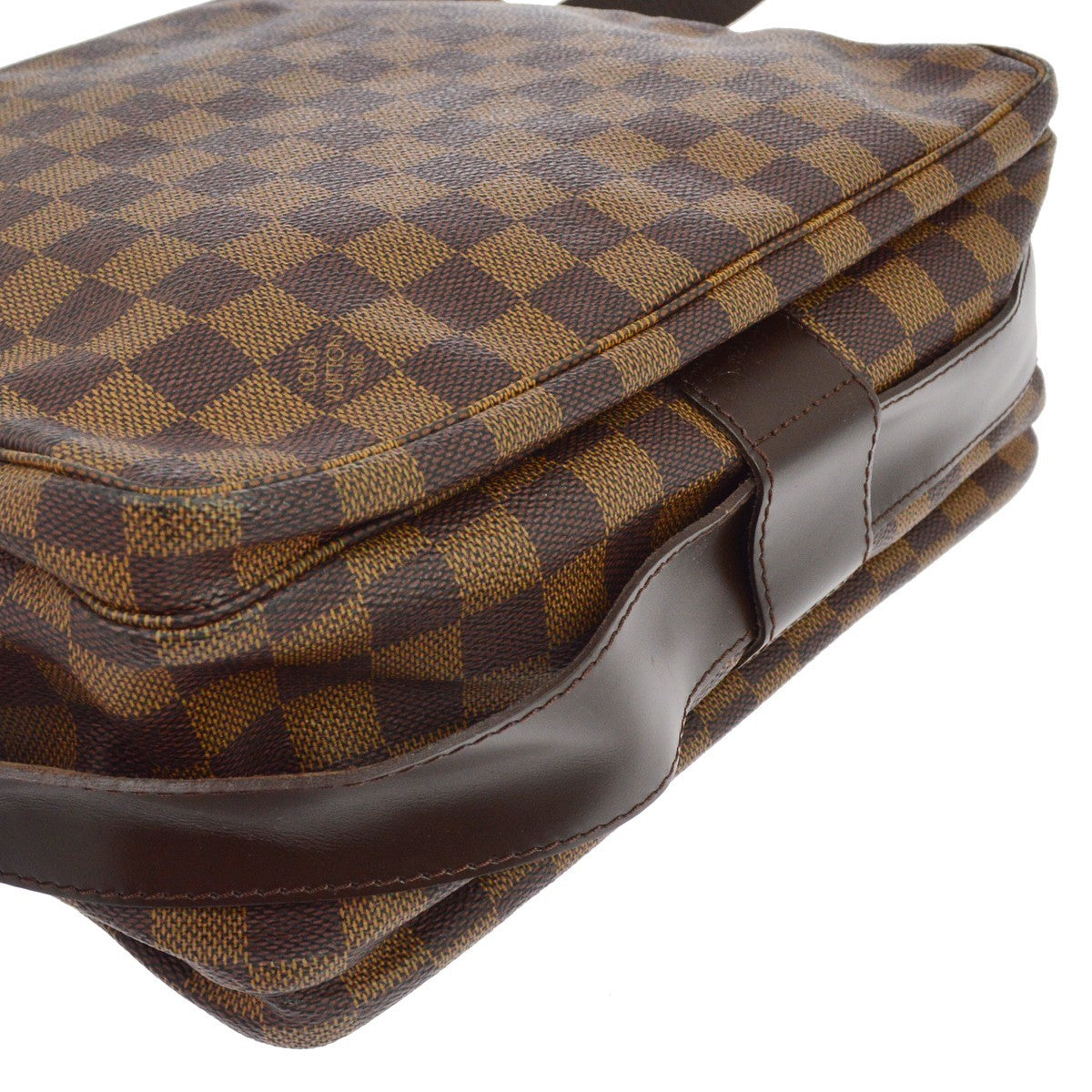Louis Vuitton Naviglio Damier Ebene Brown Canvas Shoulder Bag Bag (Pre-Owned)