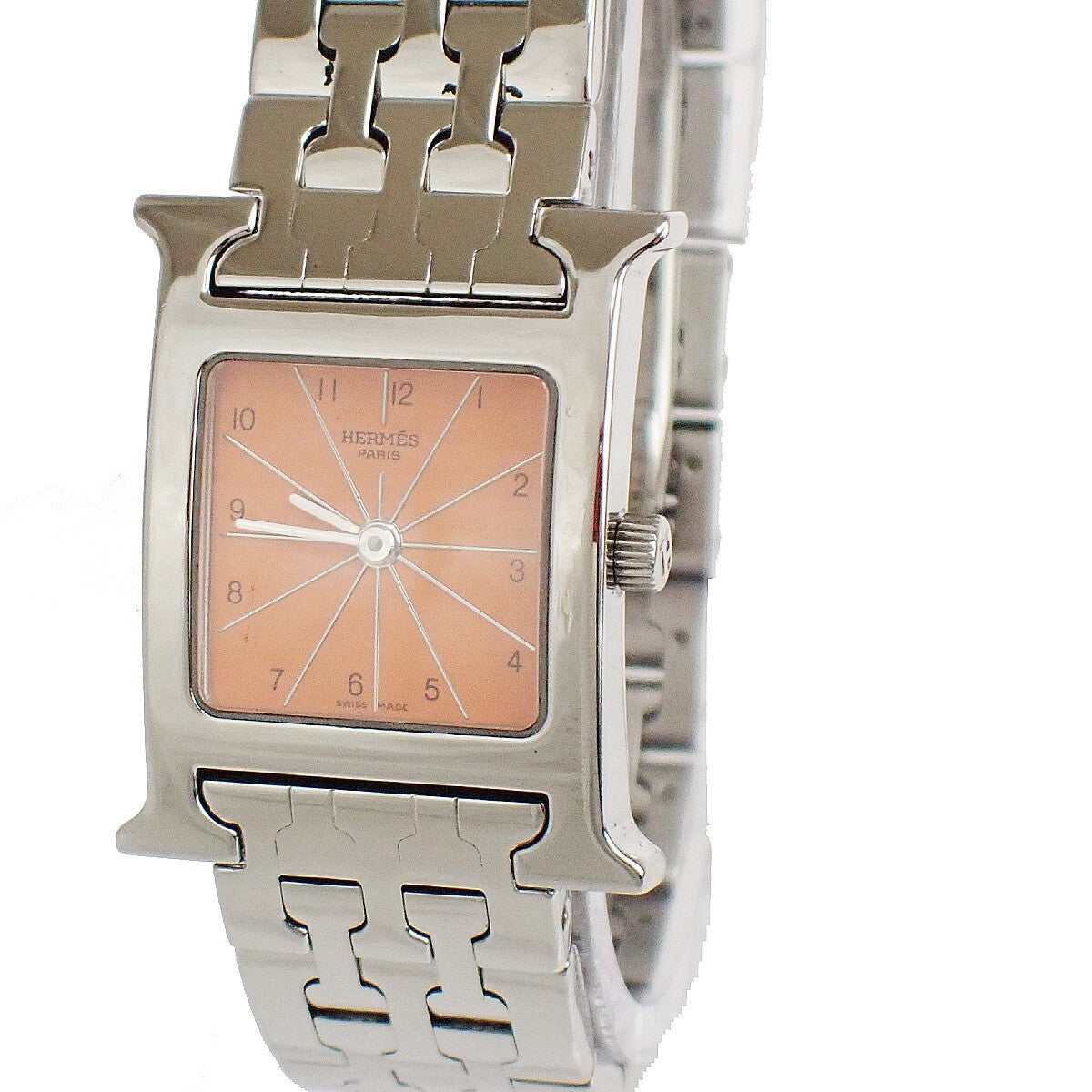 Hermes Heure H Quartz Stainless Steel Watch (Pre-Owned)