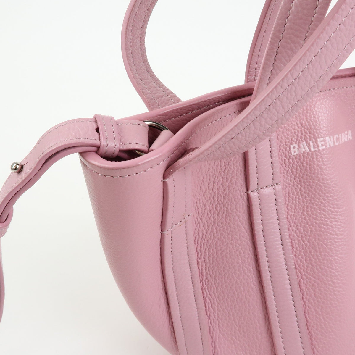 Balenciaga Everyday 2.0 North South Leather Pink Leather Tote Bag Bag (Pre-Owned)