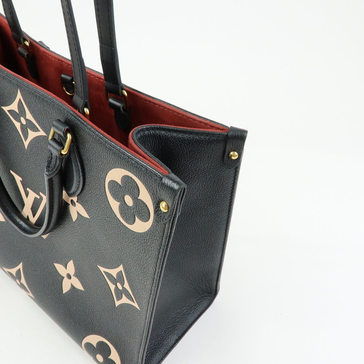 Louis Vuitton Onthego Bicolor Monogram Empreinte Giant Black Leather Tote Bag Bag (Pre-Owned)