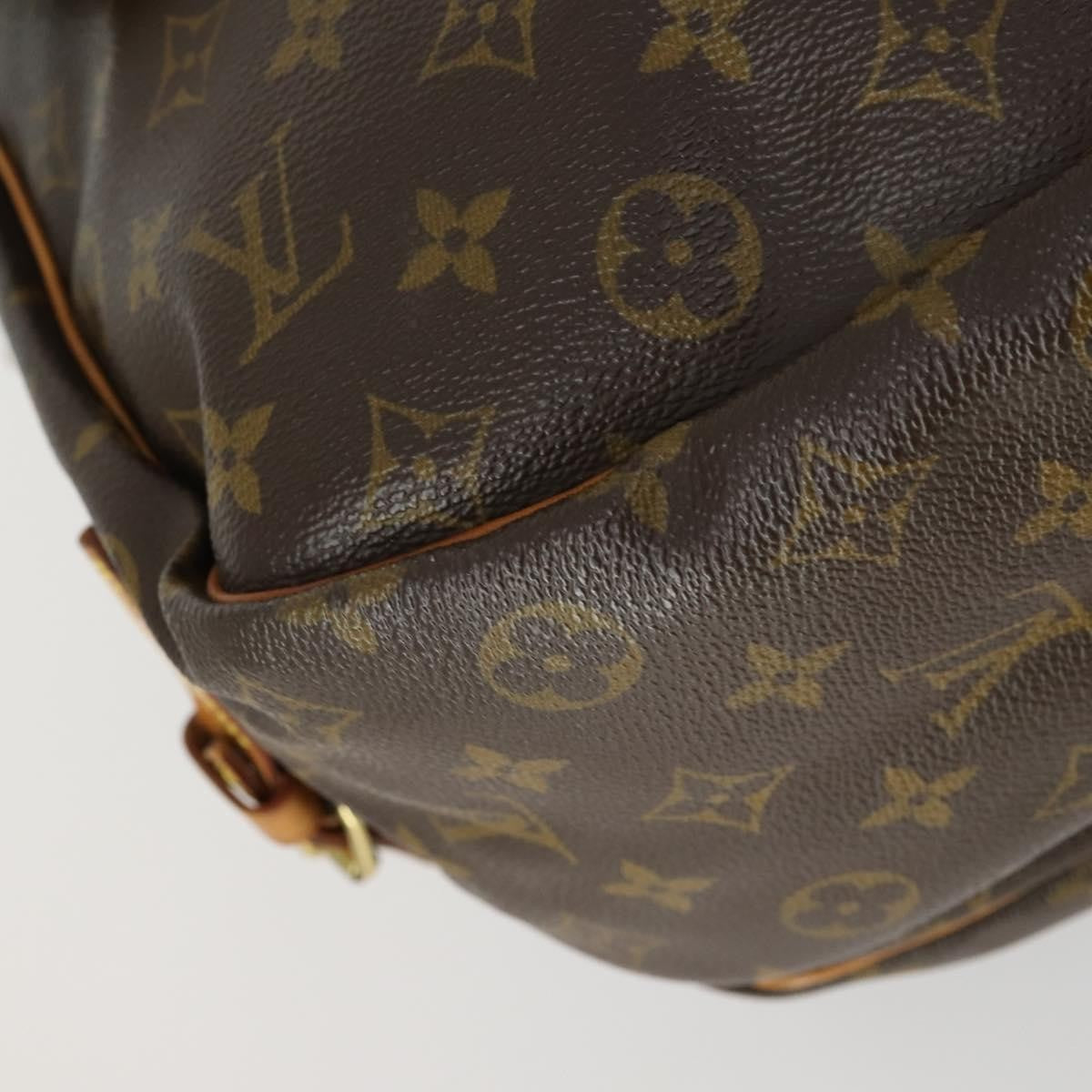 Louis Vuitton Saumur Monogram Canvas Brown Canvas Shoulder Bag Bag (Pre-Owned)