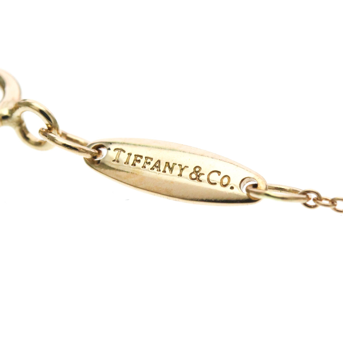 Tiffany & Co. Elsa Peretti Open Heart Pendant 18K Rose Gold Gold Pink_Gold Necklace Jewelry (Pre-Owned)