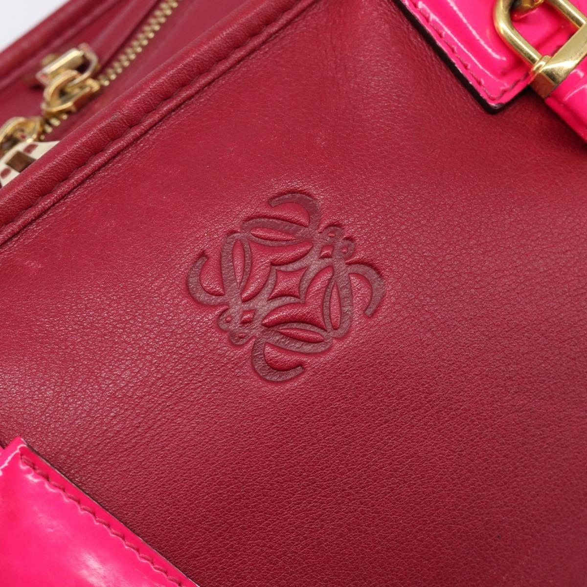 Loewe Amazona Leather Red Leather Handbag (Pre-Owned)