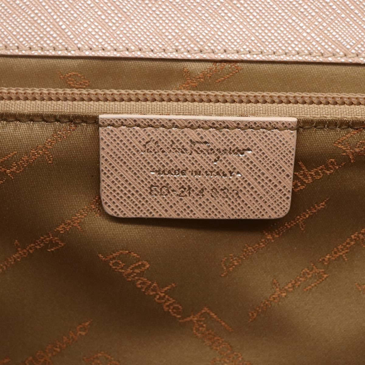 Salvatore Ferragamo Gancini Leather Pink Leather Handbag (Pre-Owned)