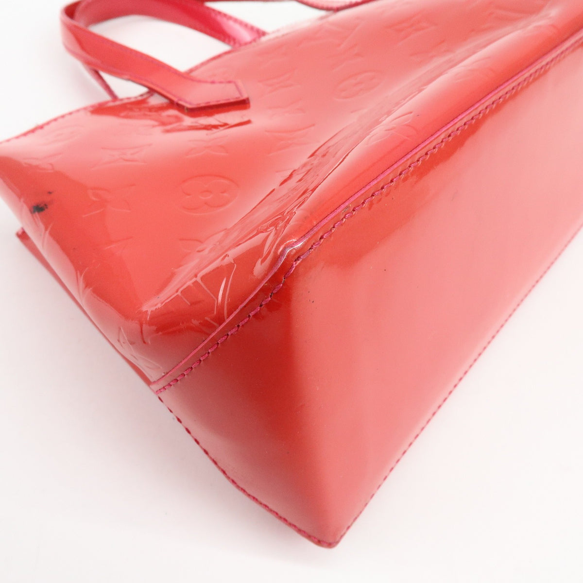 Louis Vuitton Wilshire Monogram Vernis Pink Patent_Leather Handbag (Pre-Owned)