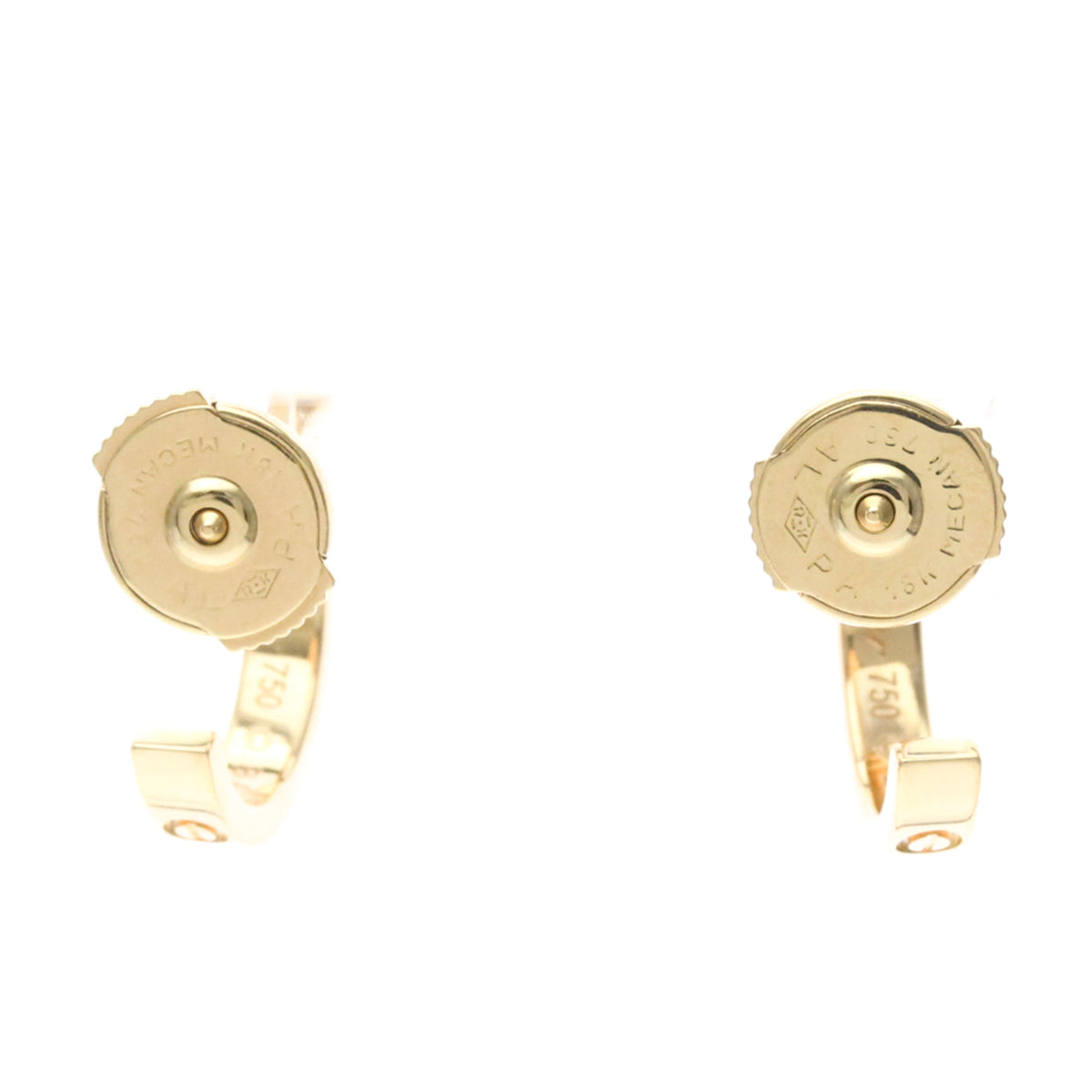 Cartier Love Hoop 18K Rose Gold Gold Pink_Gold Earrings Jewelry (Pre-Owned)