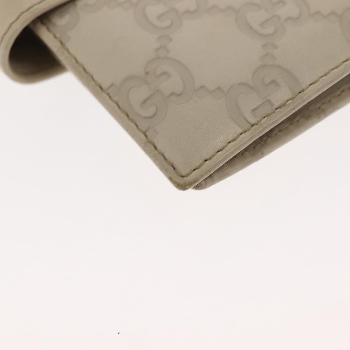 Gucci Ring Agenda Cover Guccissima Leather Beige Leather Briefcase Bag (Pre-Owned)