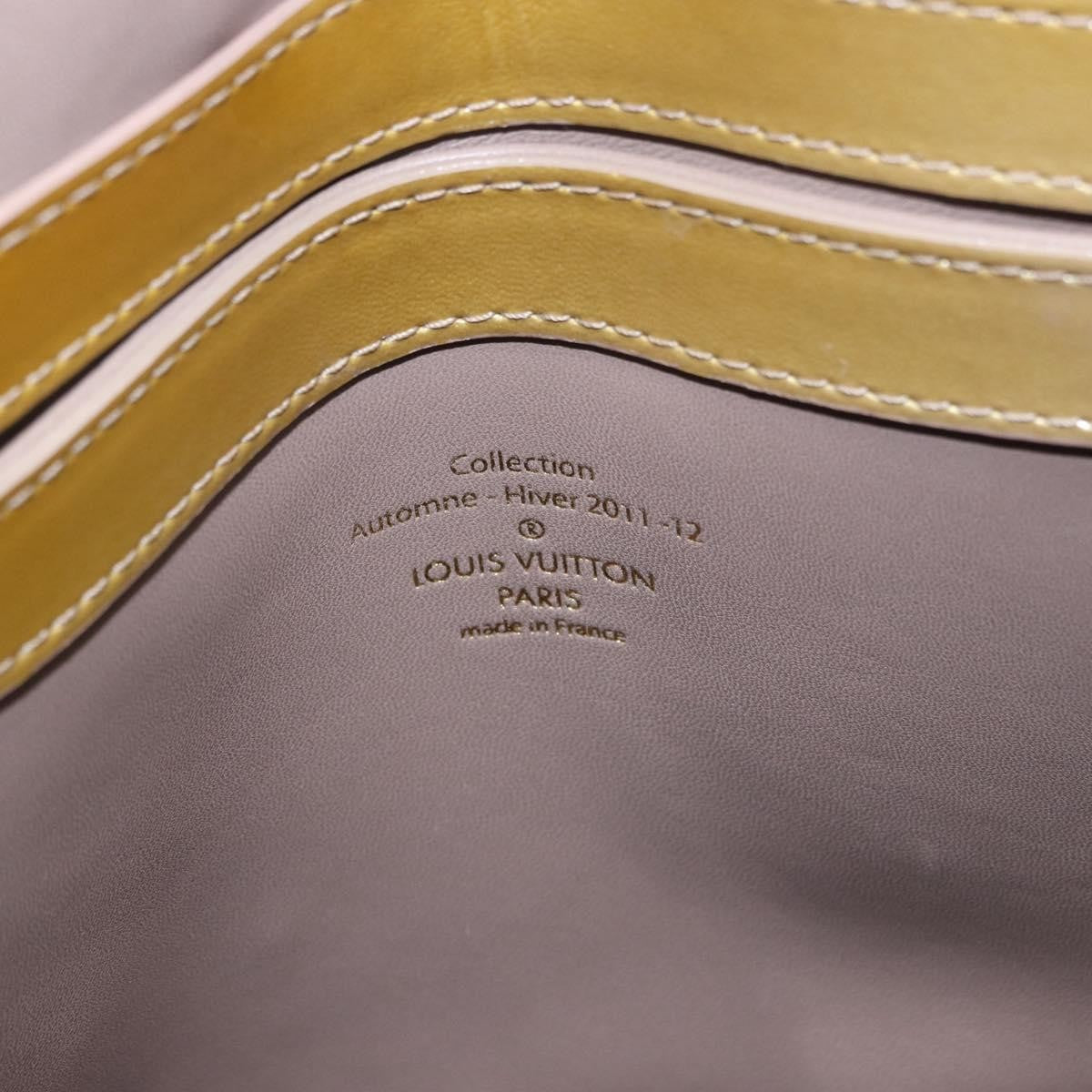 Louis Vuitton Fascination Lockit Patent Lambskin Brown Pearl Handbag (Pre-Owned)