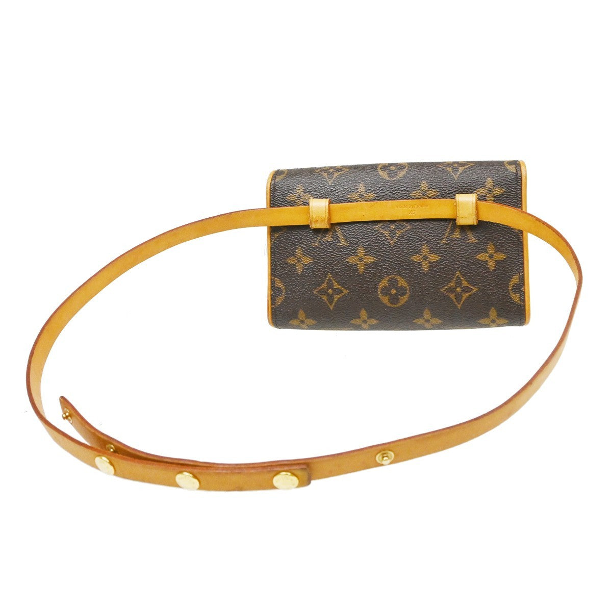 Louis Vuitton Florentine Pochette Damier Brown Canvas Clutche & Pouche Bag (Pre-Owned)