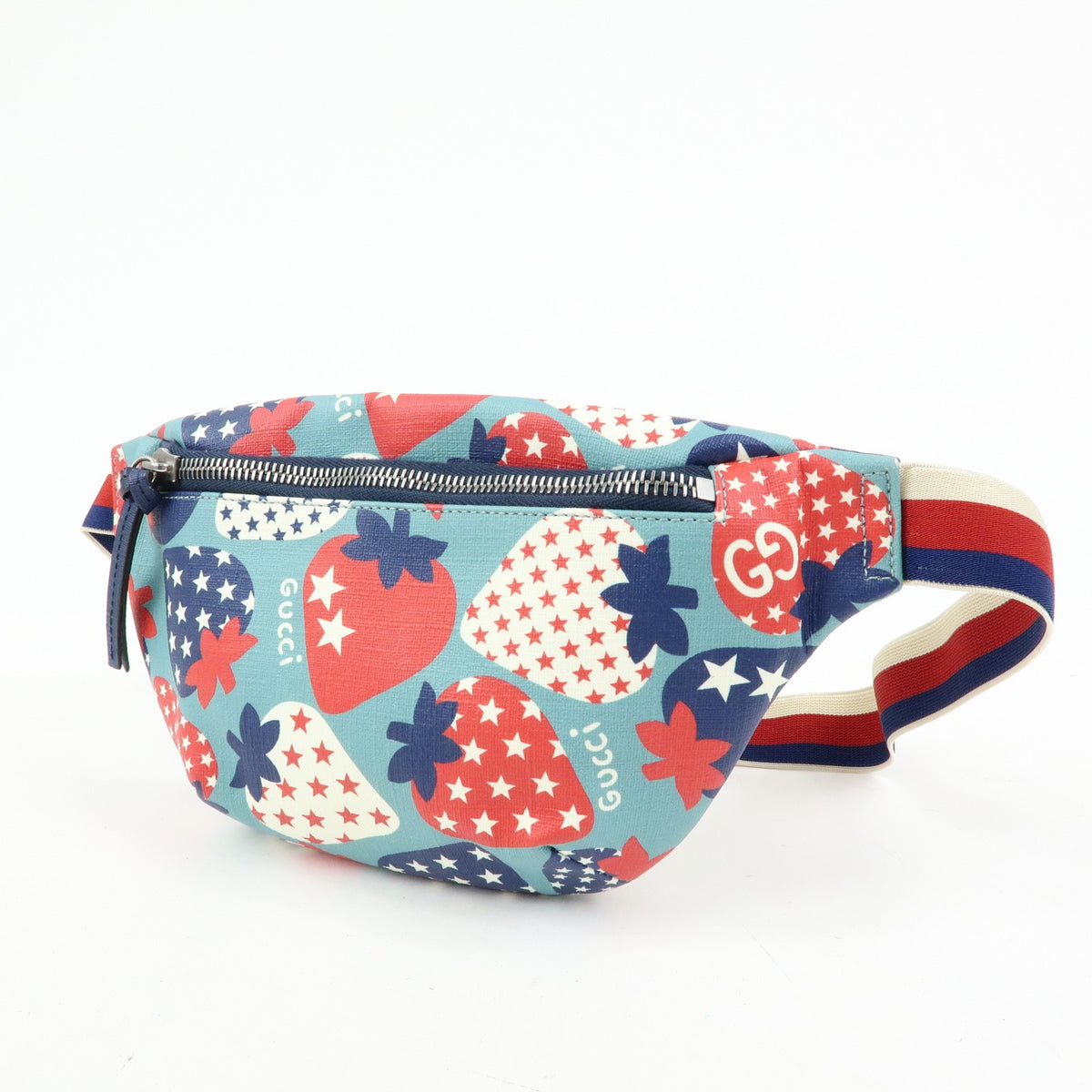Gucci Children's Belt Printed Coated Canvas Multicolour Canvas Handbag (Pre-Owned)