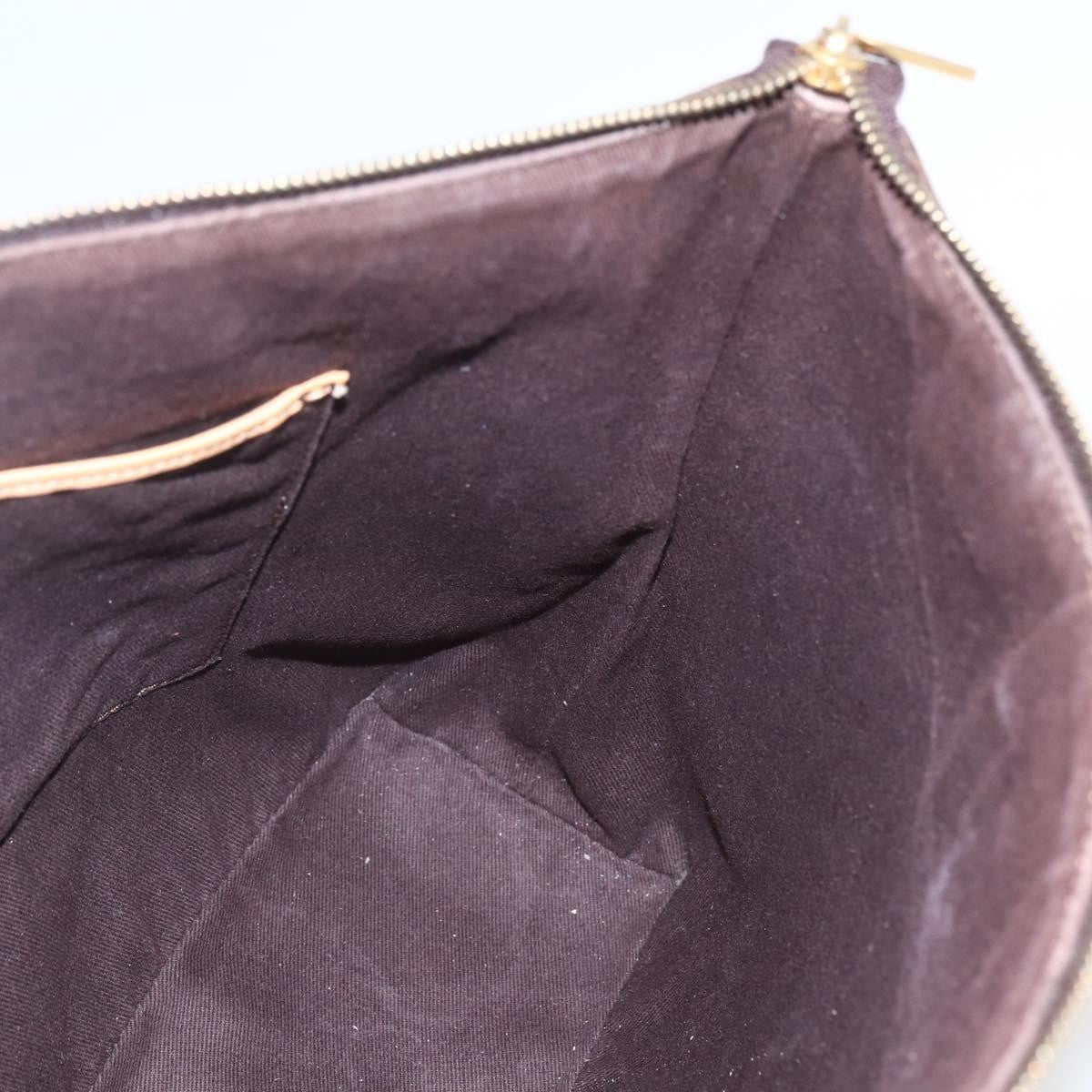 Celine Vintage Macadam Canvas And Leather Brown Canvas Tote Bag Bag (Pre-Owned)