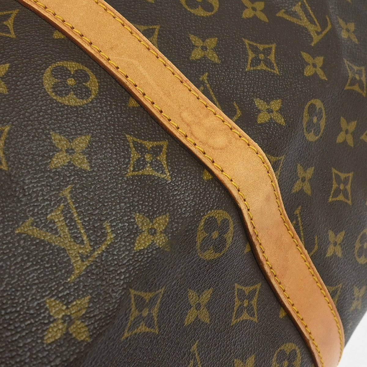 Louis Vuitton Keepall Monogram Brown Canvas Travel Bag Bag (Pre-Owned)