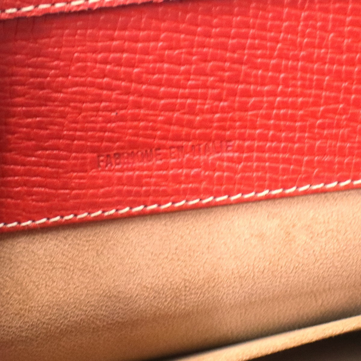 Loewe Shoulder Bag Leather Red Leather Shoulder Bag Bag (Pre-Owned)