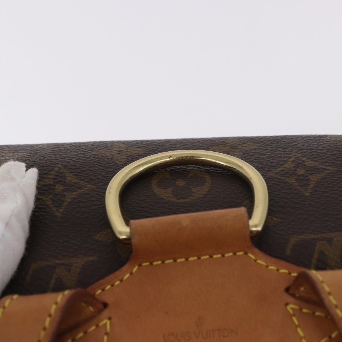 Louis Vuitton Vintage Montsouris Monogram Canvas Brown Canvas Backpack Bag (Pre-Owned)