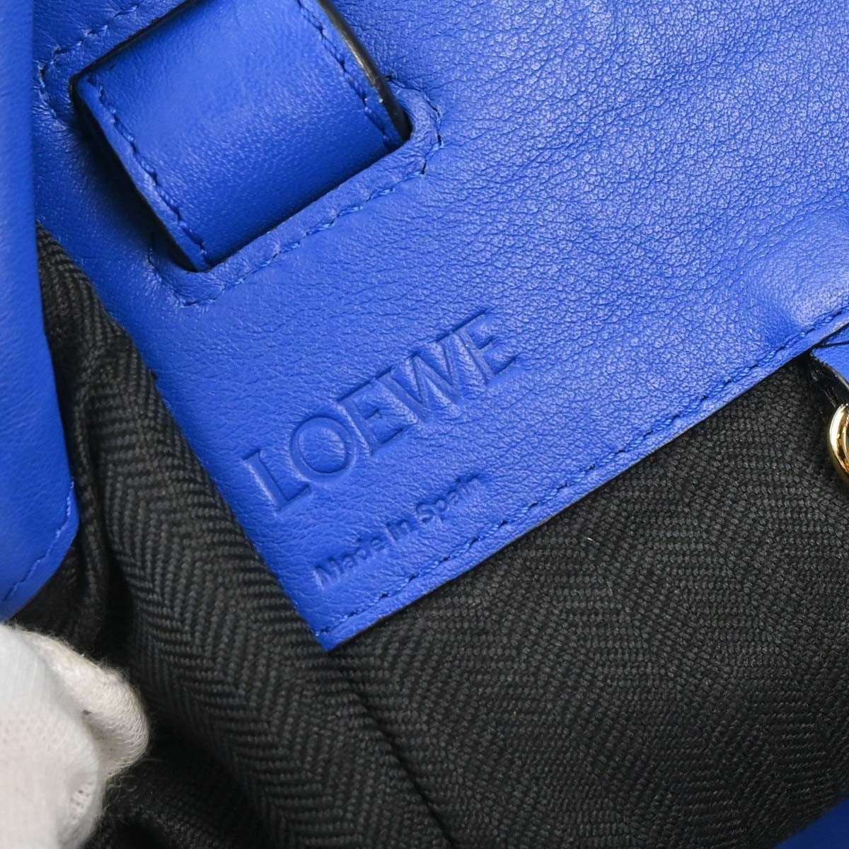 Loewe Hammock Leather Blue Leather Handbag (Pre-Owned)