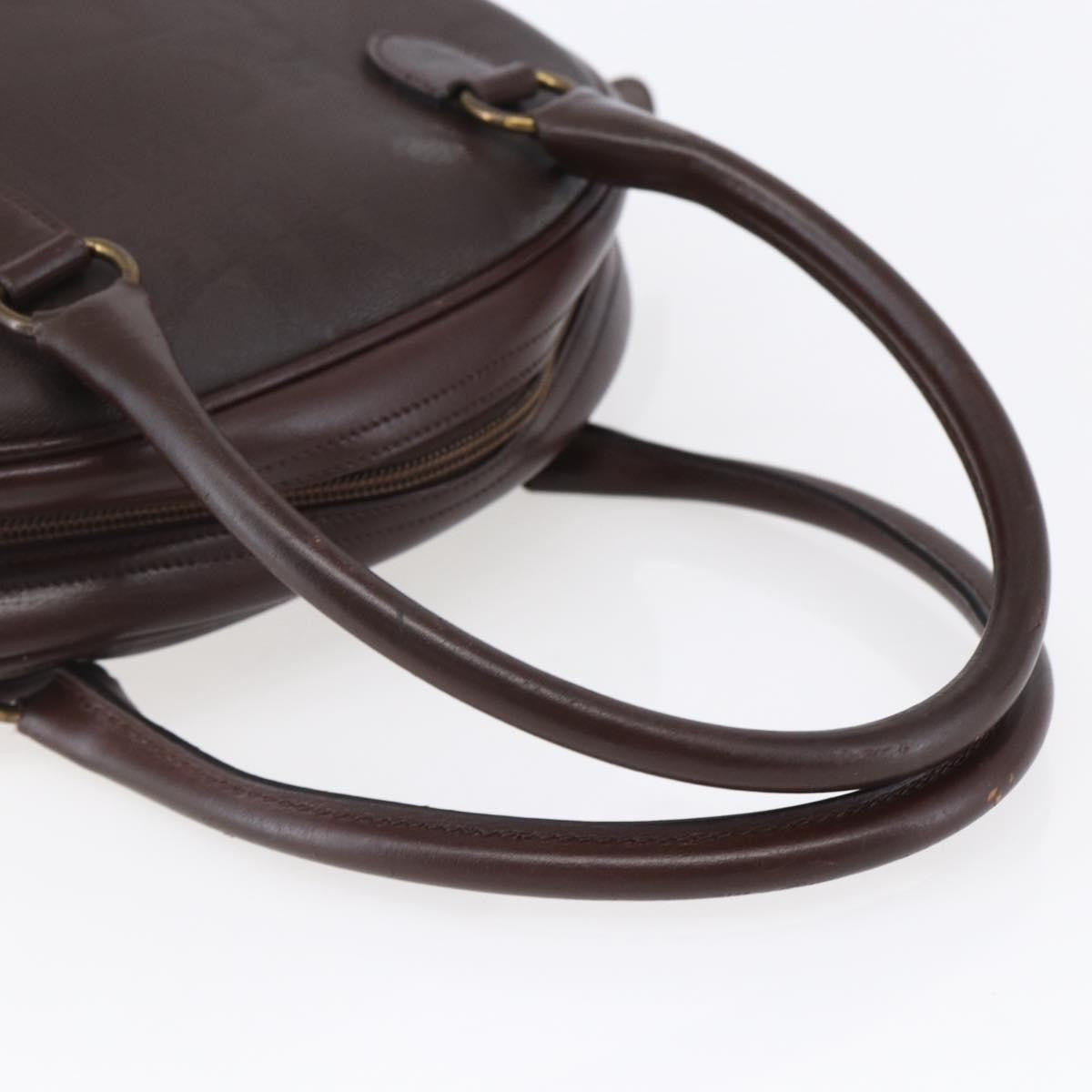 Christian Dior Vintage Trotter Diorissimo Canvas Brown Pvc Handbag (Pre-Owned)