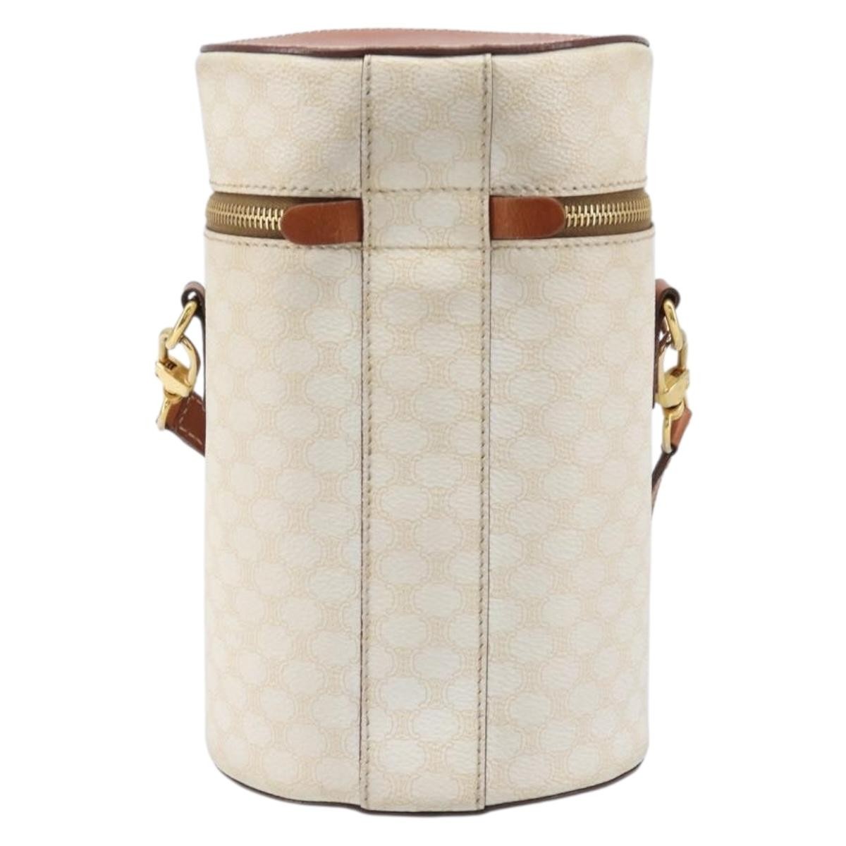 Celine Vintage Macadam Canvas Beige Pvc Shoulder Bag Bag (Pre-Owned)