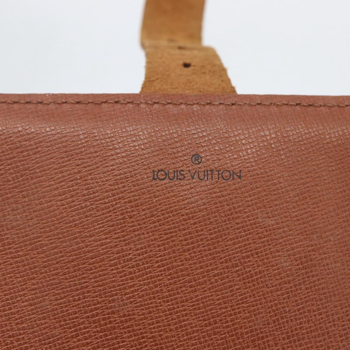 Louis Vuitton Cartouchiere Monogram Canvas Brown Canvas Shoulder Bag Bag (Pre-Owned)