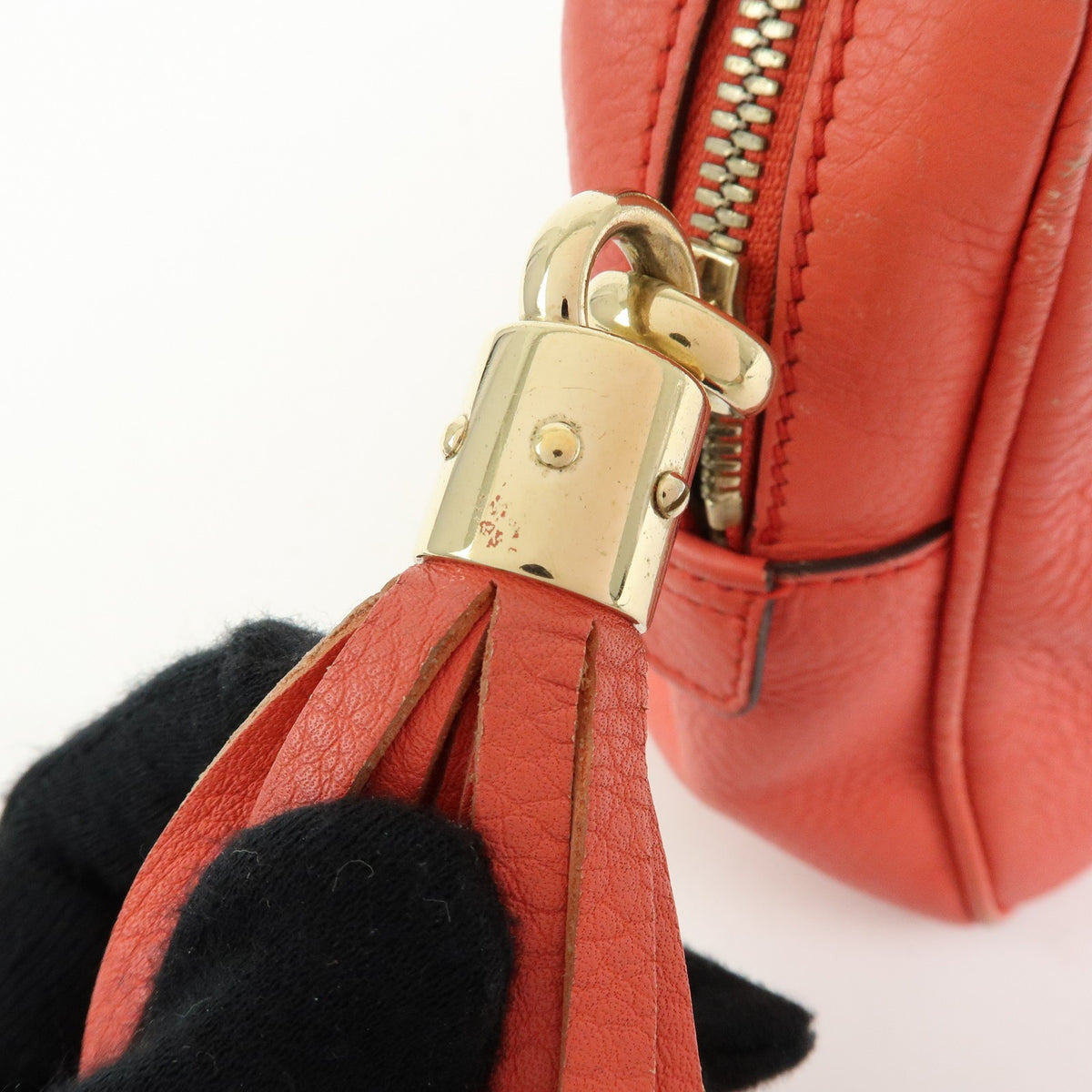 Gucci Soho Chain Zip Leather Pink Leather Shoulder Bag Bag (Pre-Owned)